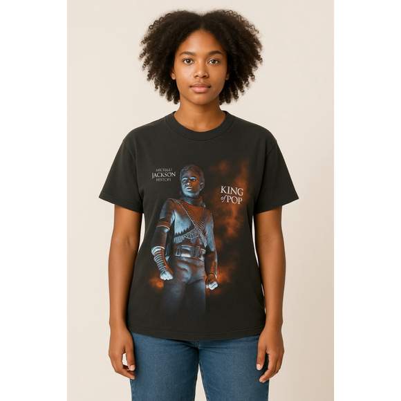 Vintage Michael Jackson HIStory “King of Pop” Tour T-Shirt – AllSport USA Tag XL - Picture 1 of 5